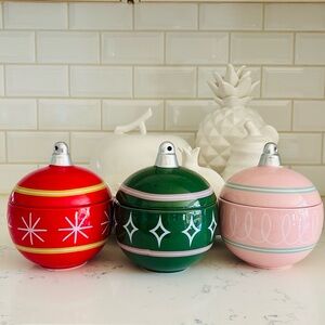 Target Bulleye’s Ceramic Christmas Ornament Containers